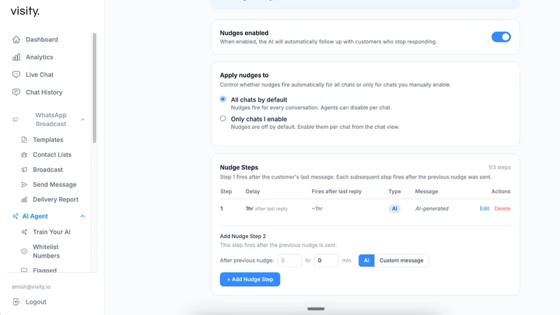Visity ‑ WhatsApp AI Assistant