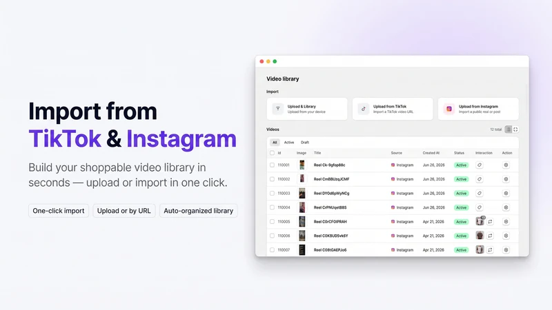 Reelcart: Shoppable Video