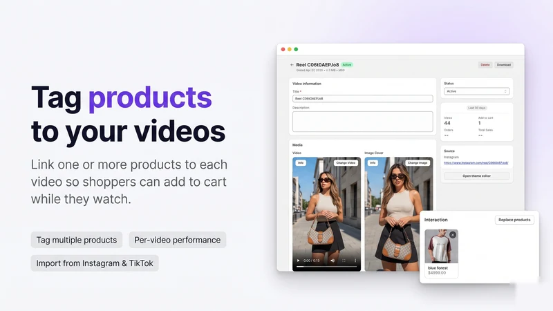 Reelcart: Shoppable Video