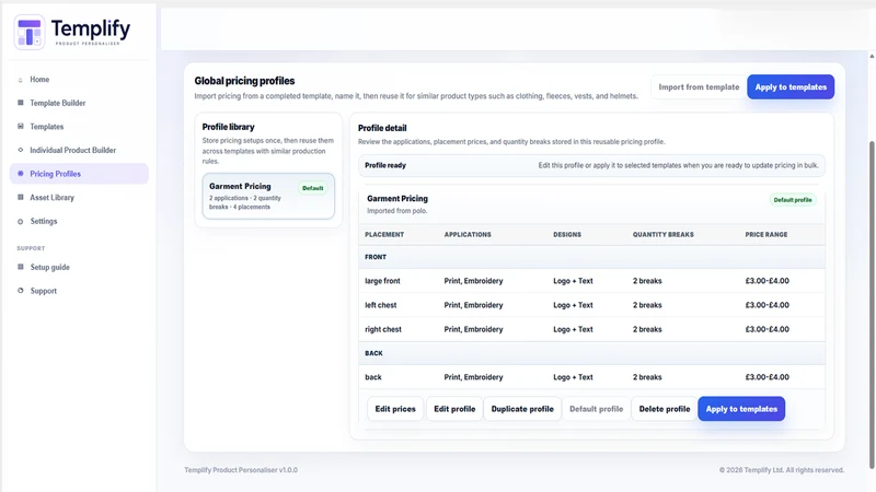 Templify Product Personalizer