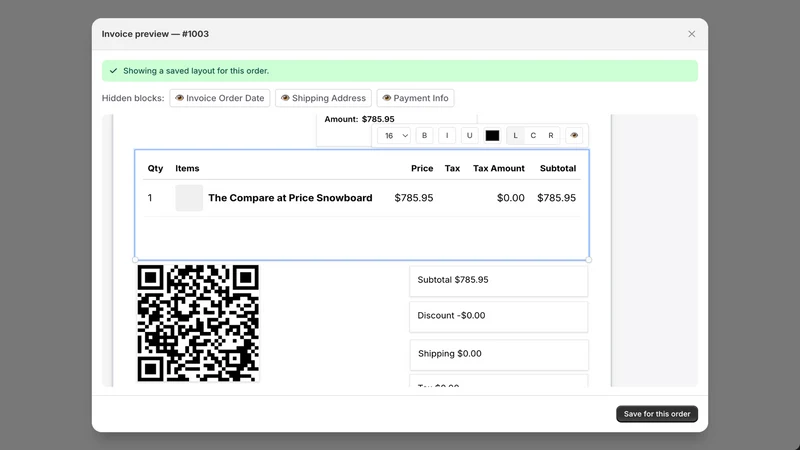 Smart PDF Invoice Generator