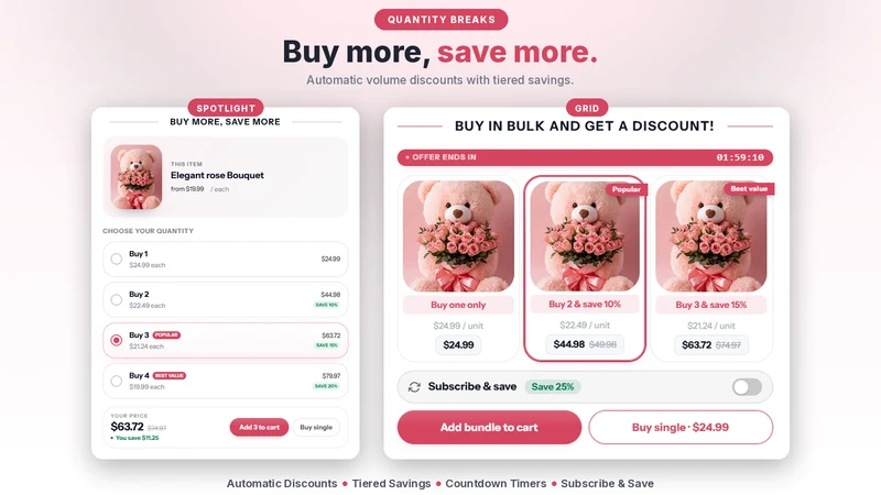 Sleek Bundles Upsell