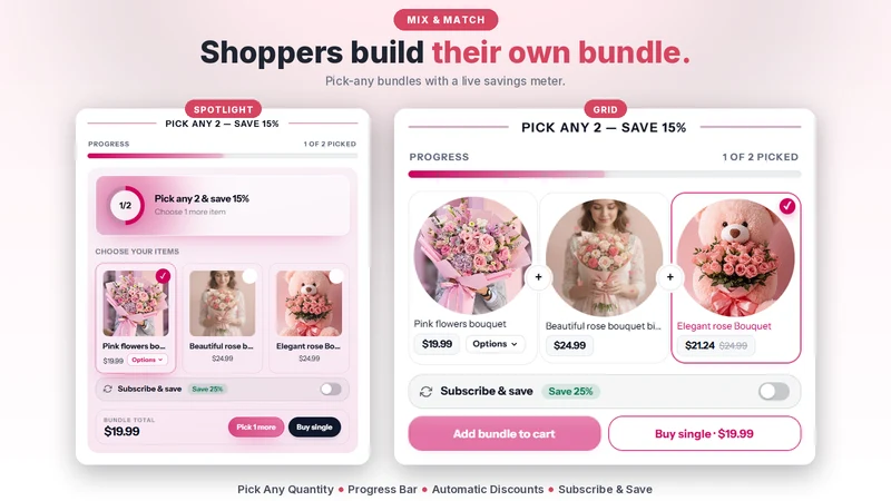 Sleek Bundles Upsell