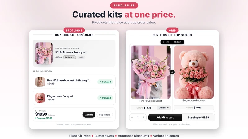 Sleek Bundles Upsell