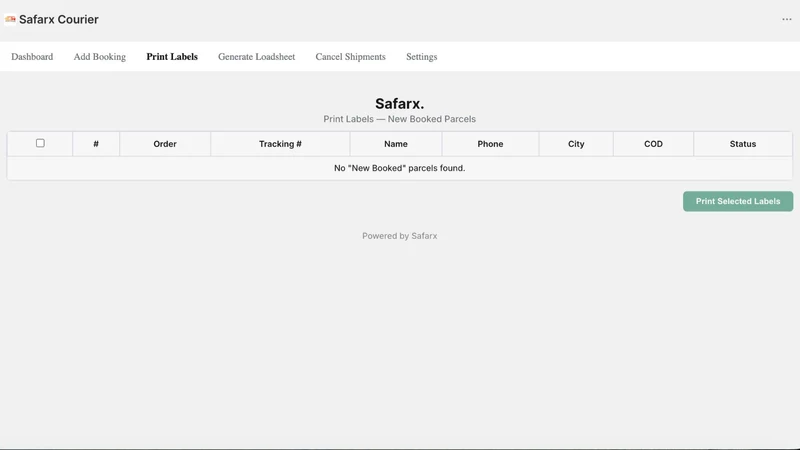 Safarx Courier