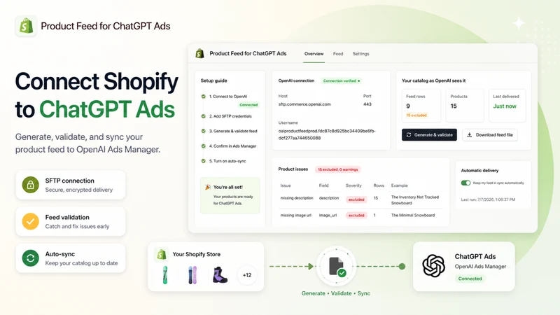 Product Feed for ChatGPT Ads