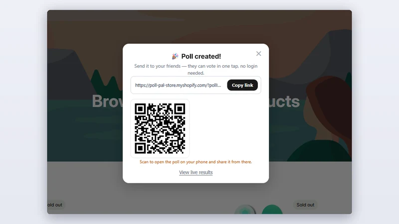PollPal ‑ Social Product Polls