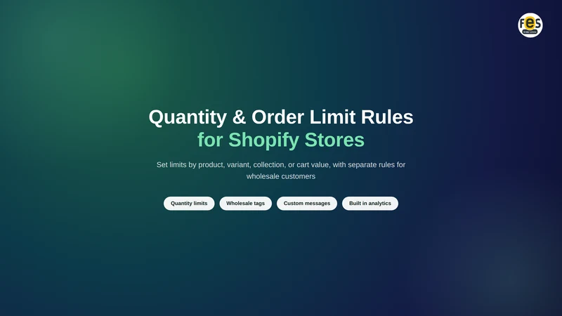 FES Order Limits Quantity MOQ