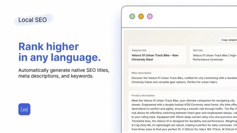 Lexi AI — Multilingual SEO