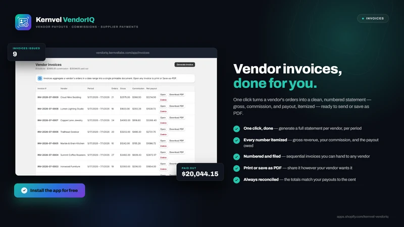 Kernvel VendorIQ ‑ Multivendor