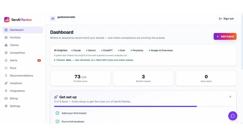 GenAI Ranker: AI SEO & GEO