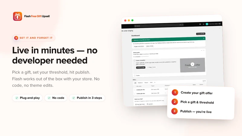 Flash Free Gift Upsell