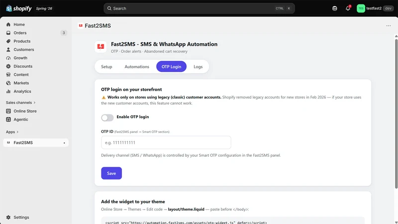 Fast2SMS