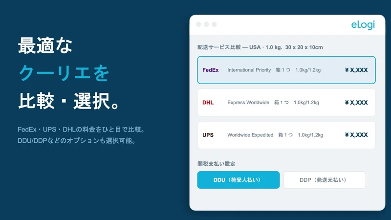 eLogi – 海外出荷ツール