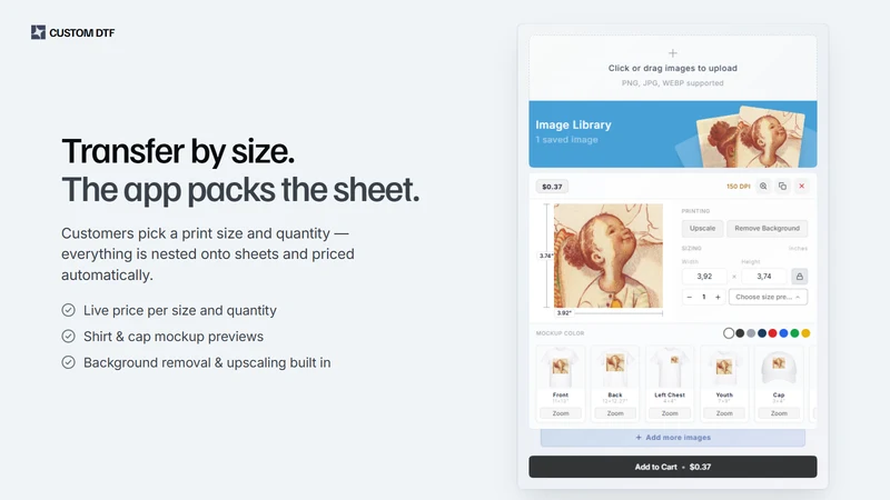 Custom DTF: Gang Sheet Builder