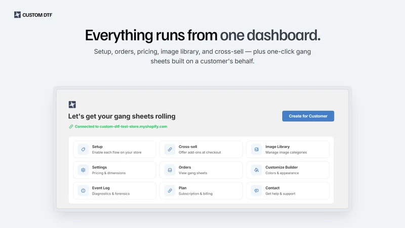 Custom DTF: Gang Sheet Builder