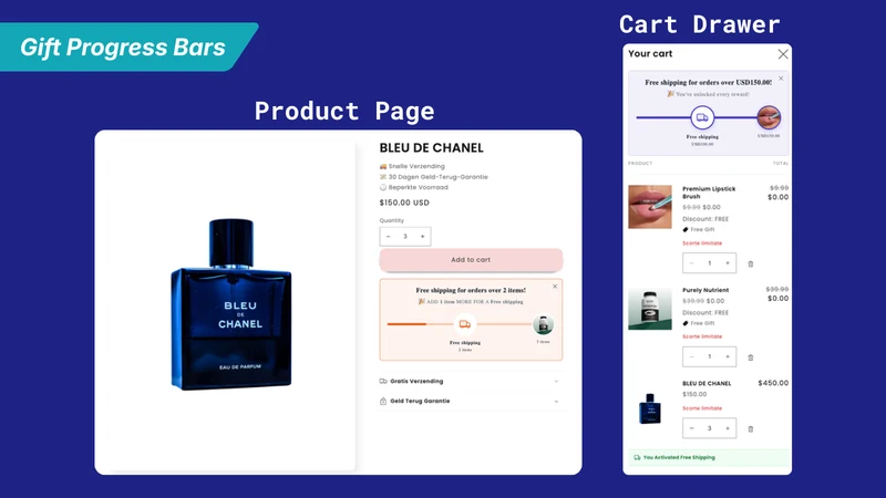COVA Upsell & Countdown Timer