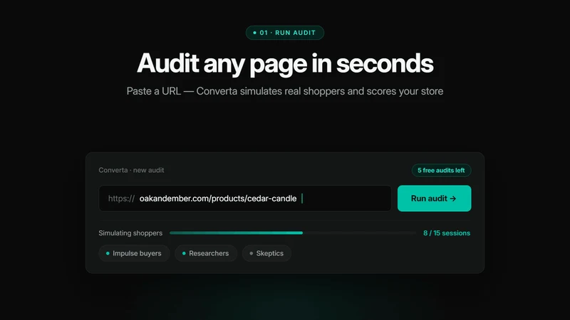 Converta: AI Conversion Audit