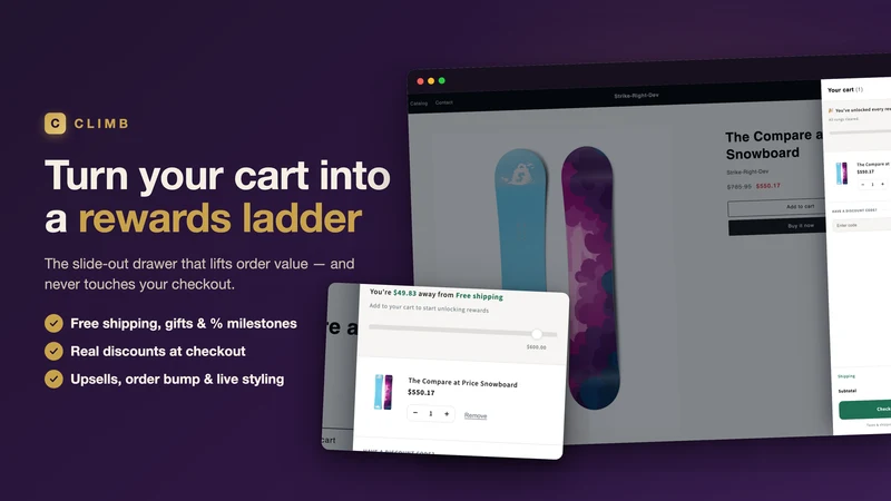 Climb: Cart Progress Bar