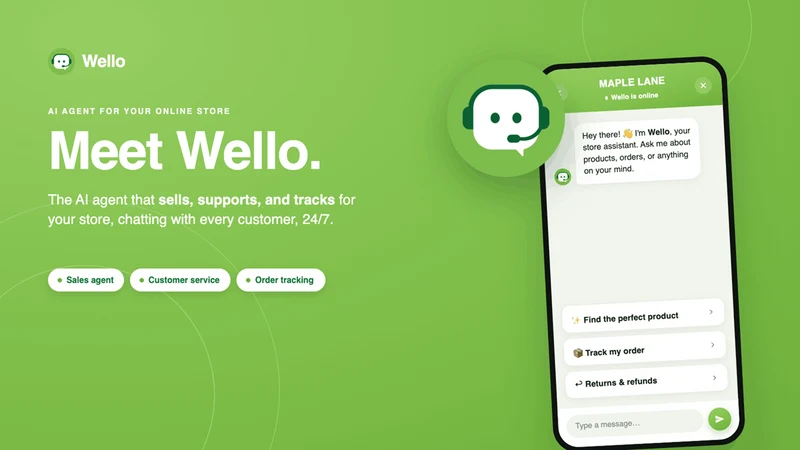 Wello: AI Chatbot & Live Chat