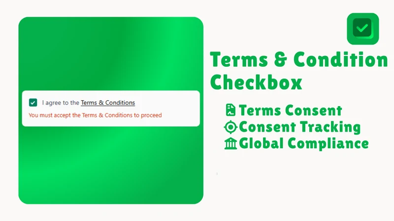 T&C ‑ Terms Checkbox