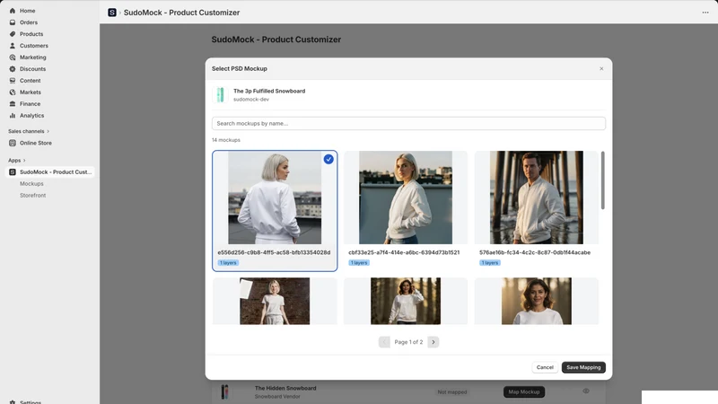SudoMock ‑ Product Customizer