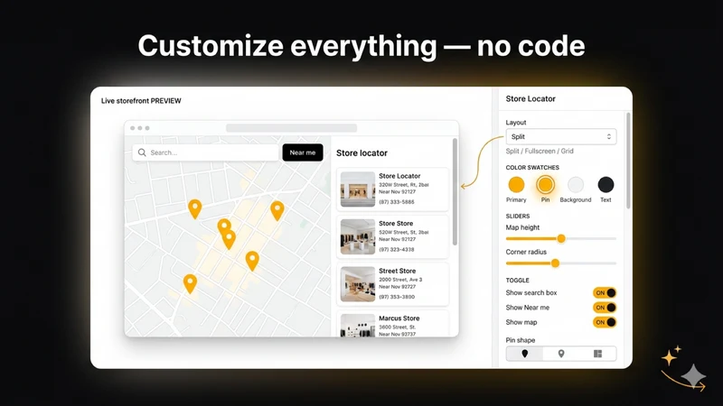 Store Locator & Stock Map
