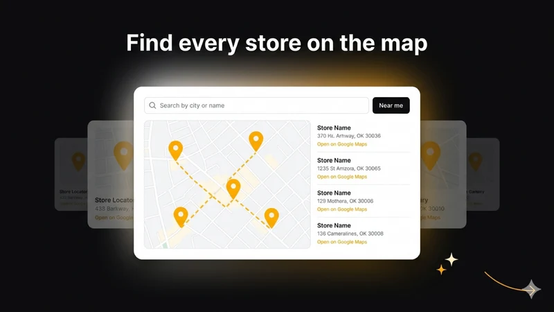 Store Locator & Stock Map
