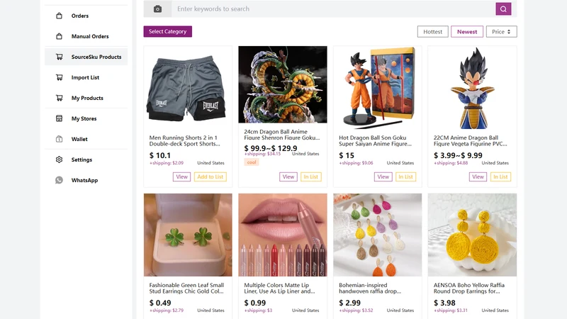 SourceSku‑Dropshipping