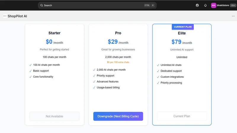 ShopPilot ‑ AI Chat & Support