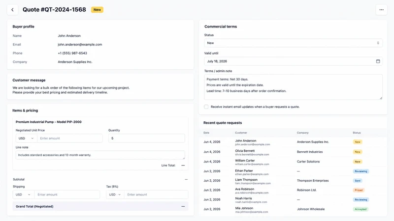 Quotelix: B2B Quotes & RFQ