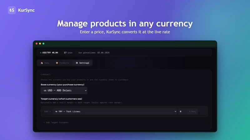 KurSync Auto Pricing