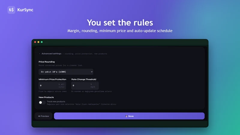 KurSync Auto Pricing