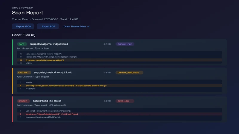 GhostSweep: Ghost Code Scanner