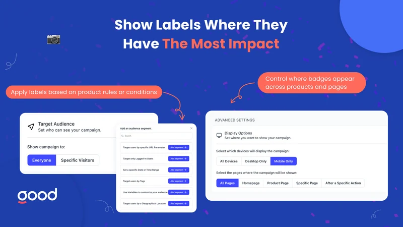 GA: Product Labels & Badges