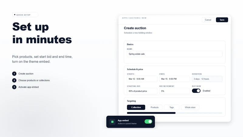 SF: Auction & Bidding