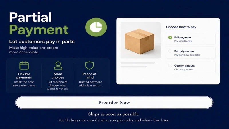 VR: PreOrder Partial Payments
