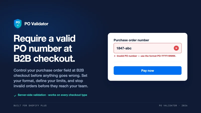 PO Validator B2B