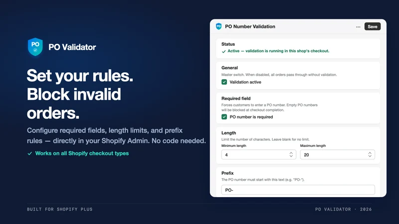 PO Validator B2B