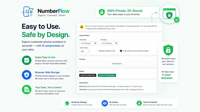 Numberflow ‑ Export Customers