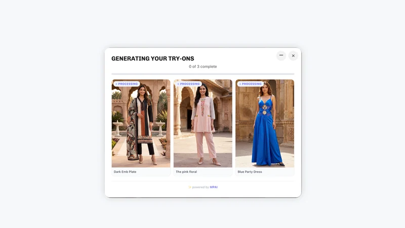 MyProductAI Virtual Try‑On