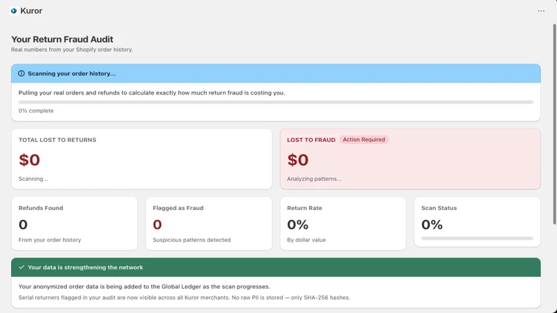 Kuror — Return Fraud Blocker