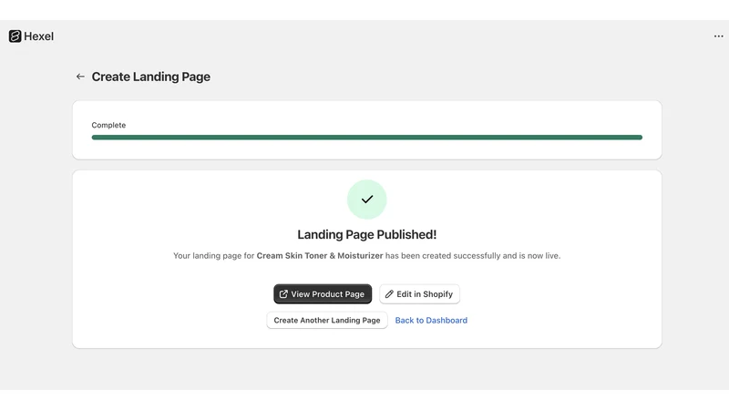 Hexel: AI Store Builder
