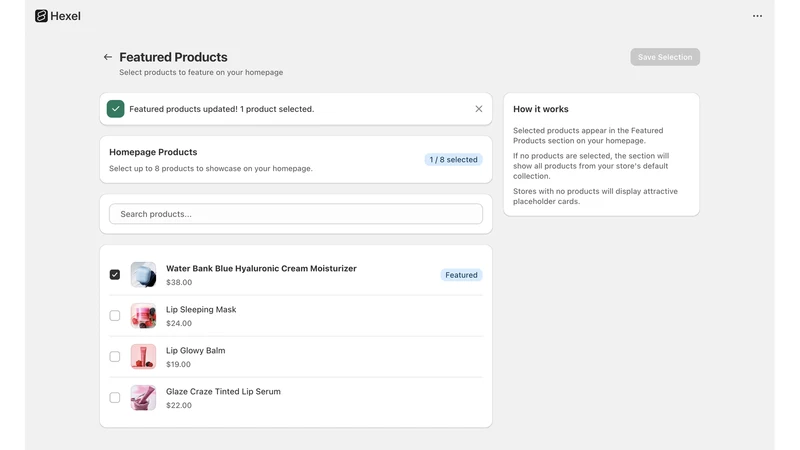 Hexel: AI Store Builder