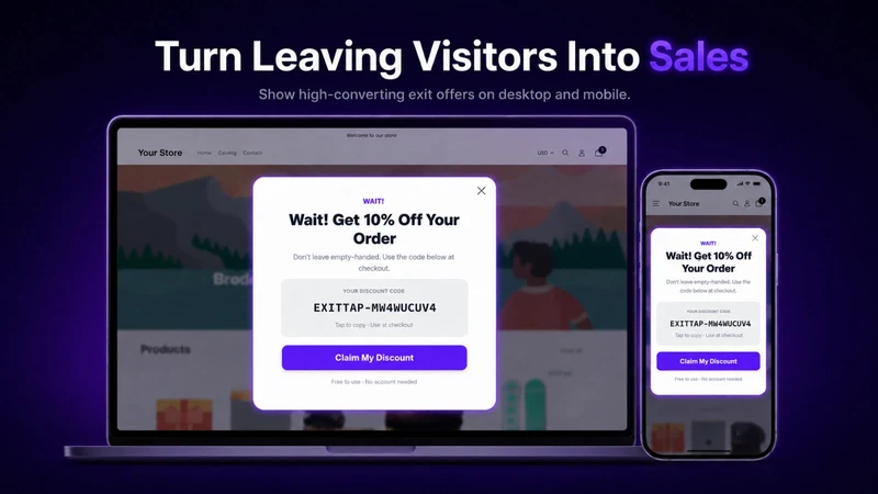 ExitTap — Cart Recovery