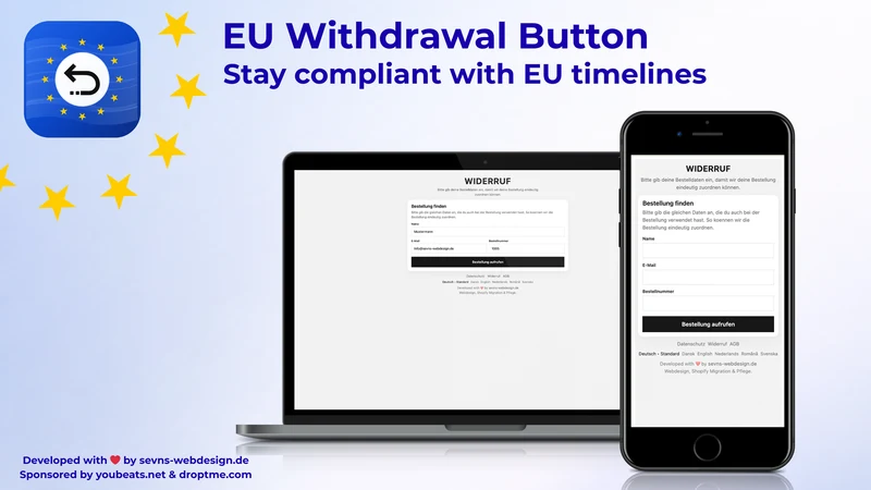 SEVNS EU Withdrawal Button