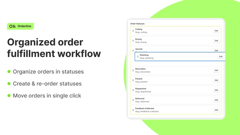 Orderline Custom Order Manager