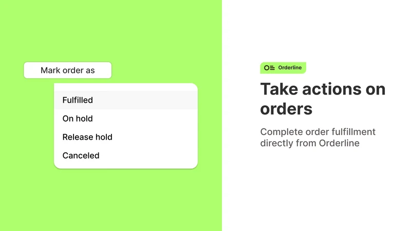 Orderline Custom Order Manager