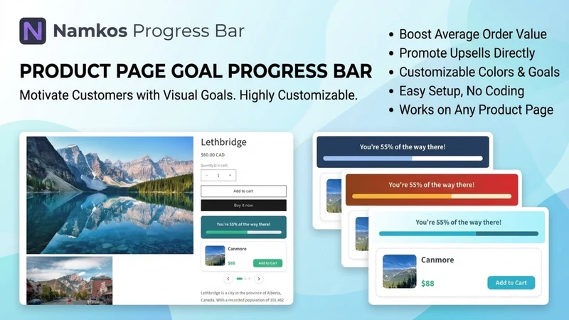 Namkos Progress Bar & Upsell