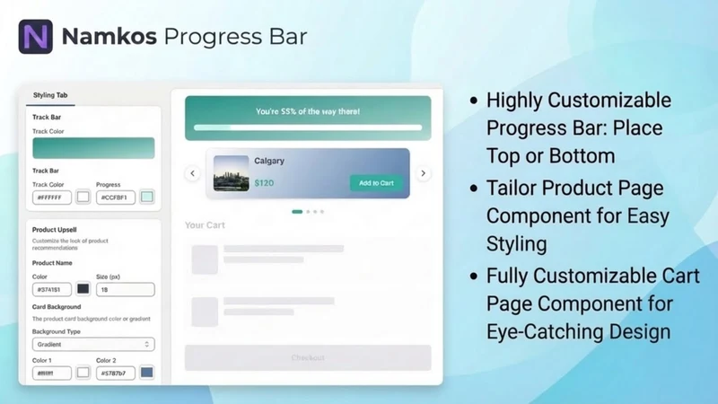 Namkos Progress Bar & Upsell